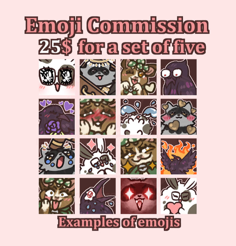 Emoji Commission example