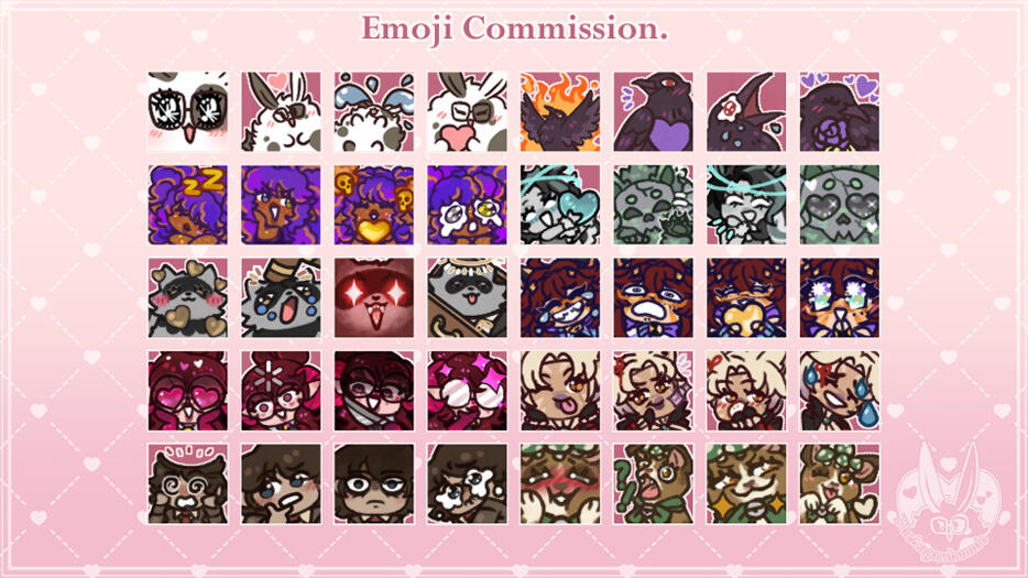 Emoji Commission example